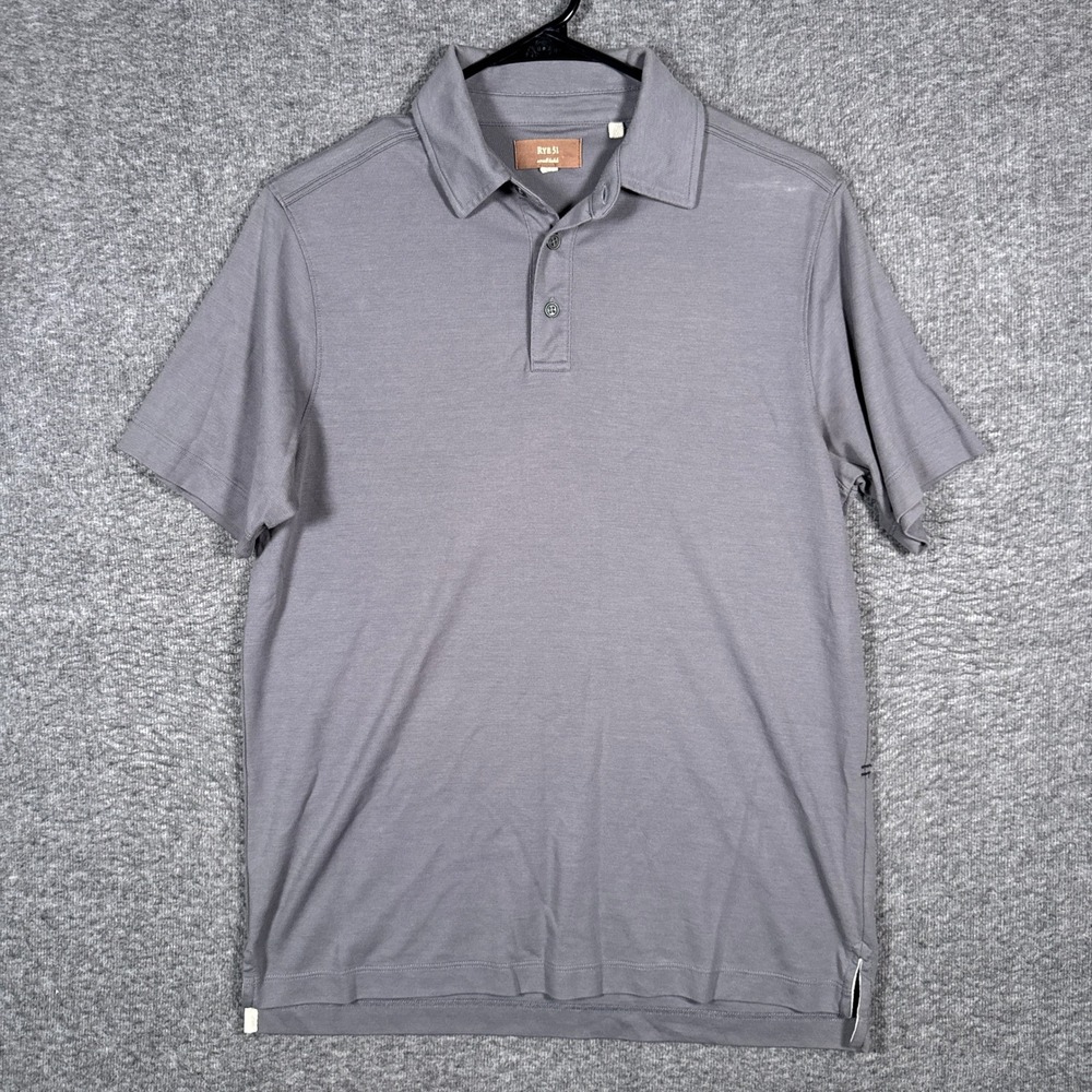 Rye 51 Polo Shirt Mens XL Gray Pima Cotton Short‎ Sleeve Small Batch